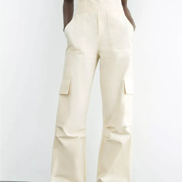 Zara Strapless Cargo Jumpsuit - Picture 2 of 8